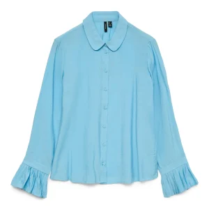 Chemise Plissi - Bleu Alaska