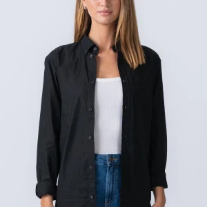 Boyfriend Oxford Shirt - Black