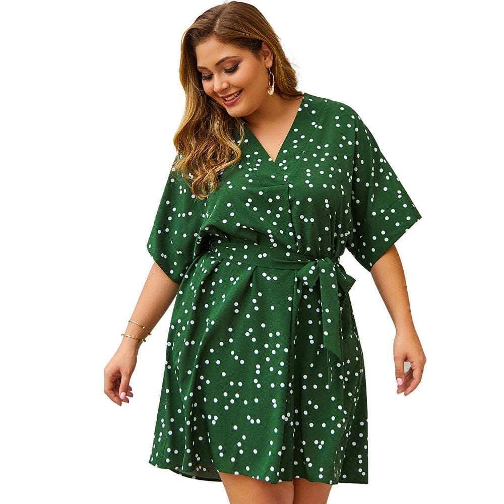 Robe Grande Taille à Petit Pois – Image 3
