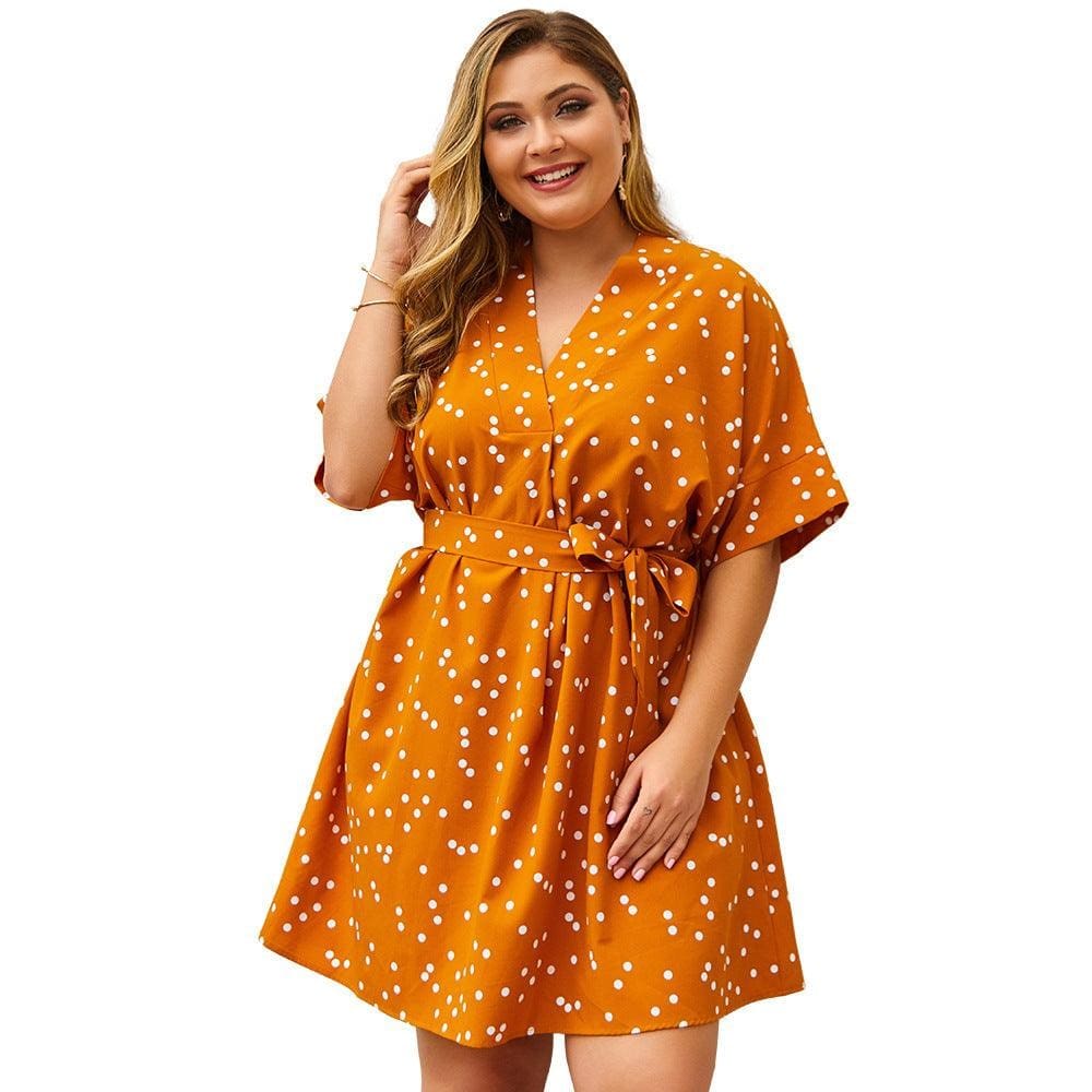 Robe Grande Taille à Petit Pois – Image 6
