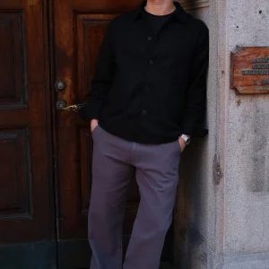 Chino droit en coton - Gris