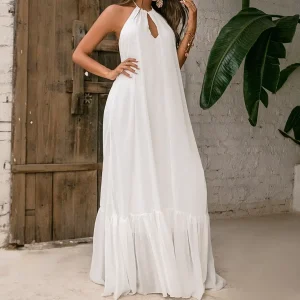 Robe mariage bohème blanche à nœud