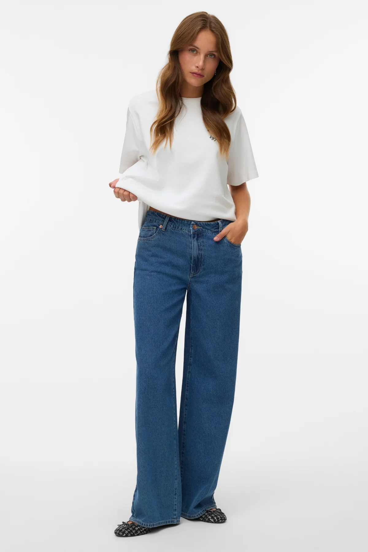 Jean large Remy - Denim bleu moyen – Image 2