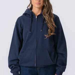 Hoodie zip de base - Marine