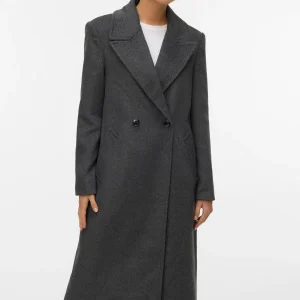Garner Long Coat - Melange gris moyen