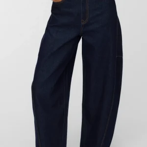 Jean Kaitlin Wide Barrel - Denim bleu foncé