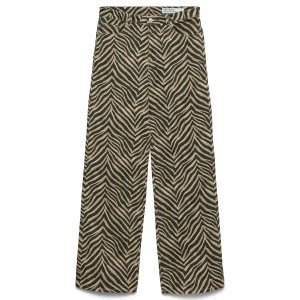 Jean Tessa Wide Stretch - Zèbre Vison Argenté