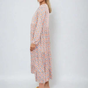 Julia Robe à fleurs - bleu