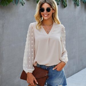 Blouse Bohème Manches Pompon