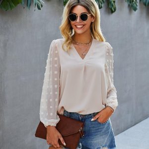 Blouse Bohème Manches Pompon