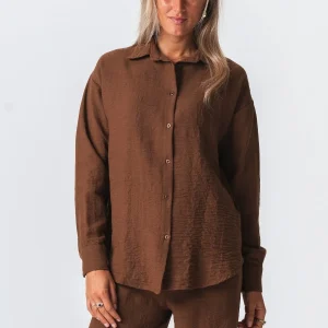 Chemise Lilly - marron