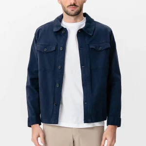 Twill Overshirt - Marine