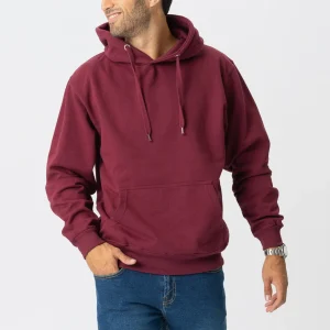 Sweat à capuche de base - rouge bordeaux