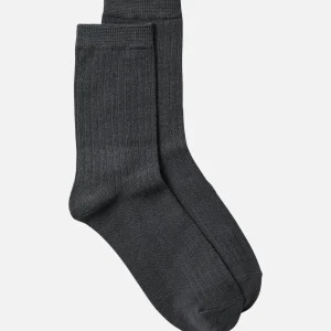 Chaussettes solides Cillie - asphalte