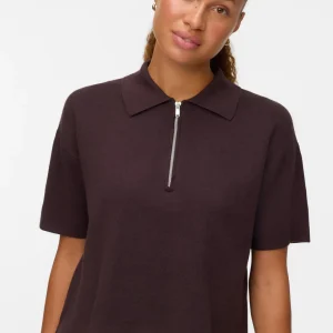 Gold 2/4 Poloneck Pullover - Torte au chocolat