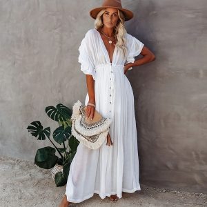 Robe Blanche Longue Hippie
