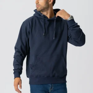 Sweat à capuche de base - marine noire