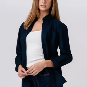 Chemise Oxford Boyfriend - Marine