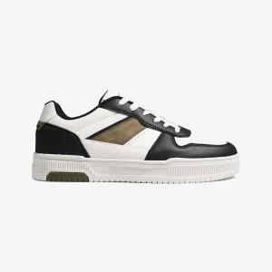Baskets classiques - blanc/noir/kaki