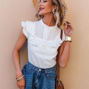 Blouse Blanche Bohème Élégante