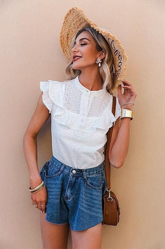 Blouse Blanche Bohème Élégante