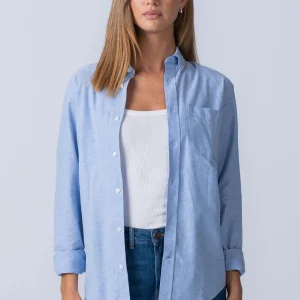 Boyfriend Oxford Shirt - Bleu clair