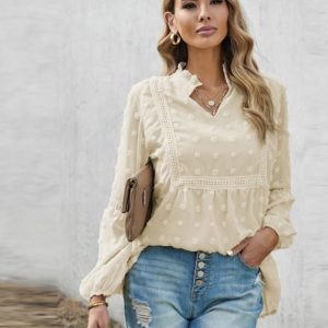 Blouse Bohème Dentelle et Broderie