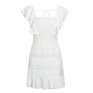 Mini Robe D’Été Bohème Blanche