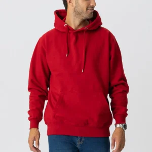Sweat à capuche de base - rouge