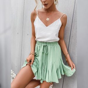 Jupe Courte À Volants