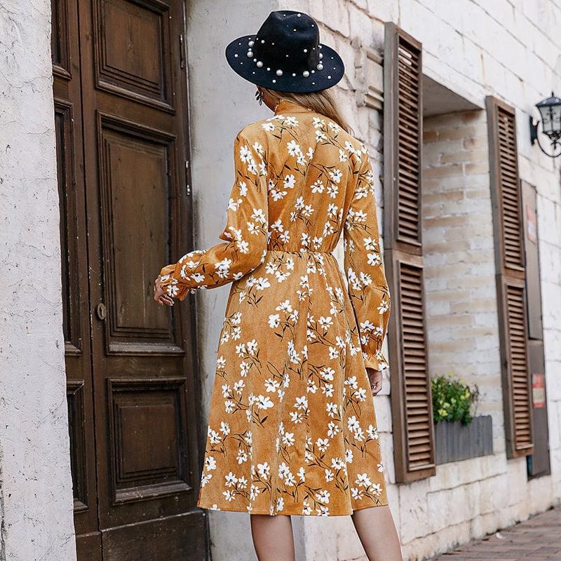 Robe Bohème Chic Jaune – Image 8
