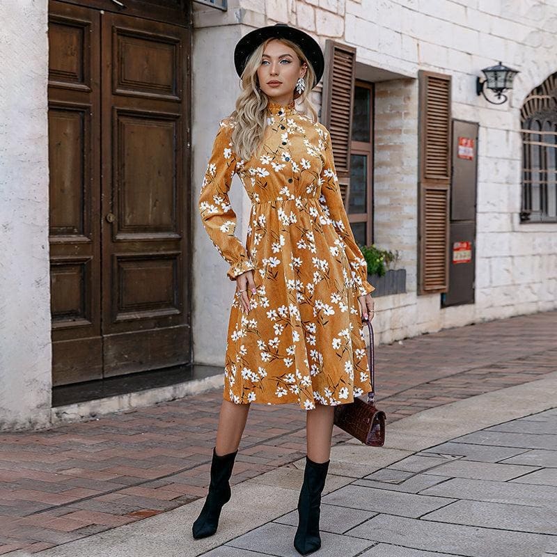 Robe Bohème Chic Jaune – Image 6