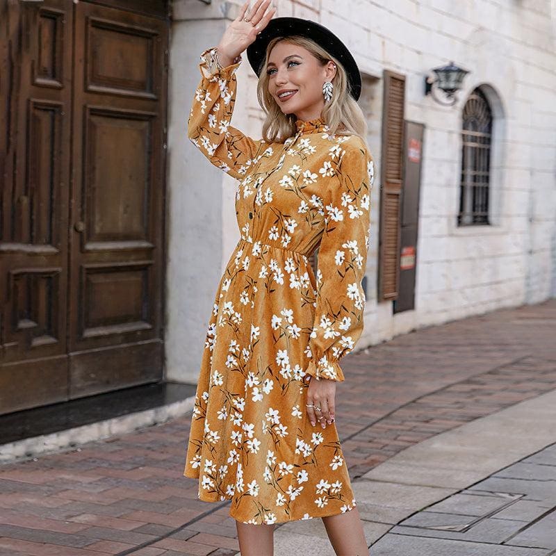 Robe Bohème Chic Jaune – Image 7