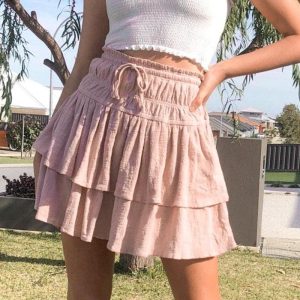 Jupe Bohémienne Rose