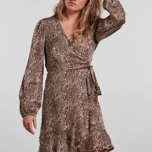 Juliet Wrap Kjole - Café de chicorée