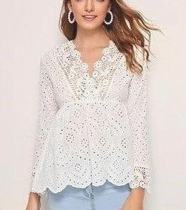 Blouse blanche hippie chic