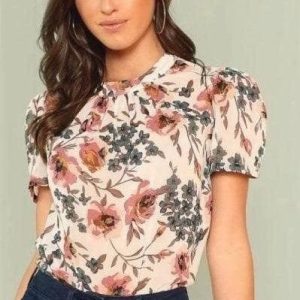 Blouse bohème fleurie