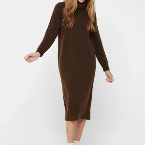 Robe de cou de roll Brandie - Café de chicorée