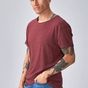 Nou rond profond - rouge marbré