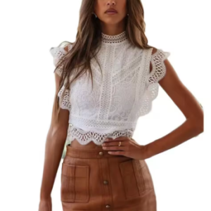 Blouse Blanche Dentelle Bohème