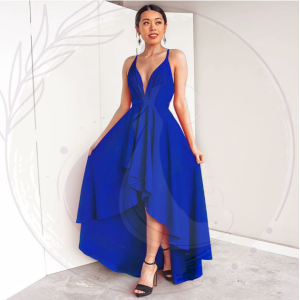 Robe mariage invitée élégante Taille Empire Sans Manches