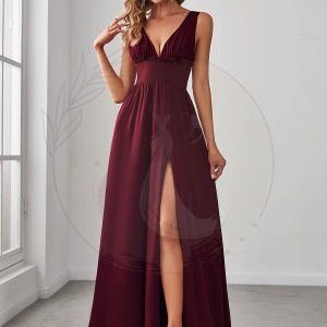 Taille personnalisée Robe de soirée longue au sol à taille haute