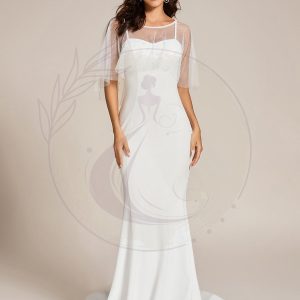 Taille personnalisée Robe de mariée Décolleté en cœur Moulante longue