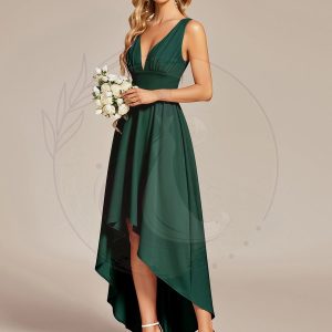 Robe Demoiselle d’honneur élégante Taille Empire Sans Manches