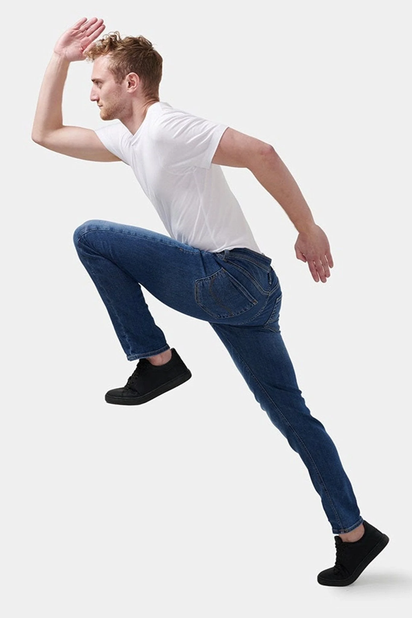 Glenn Stretch Jeans - Denim Blue (Slim Fit) – Image 5