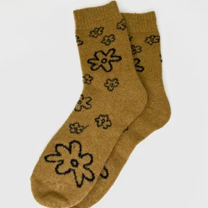 Bas de Laine Angora Fleurs