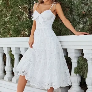 Robe mariage bohème blanche à volants