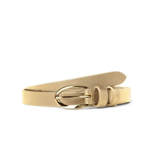 Ceinture en Cuir Métallique