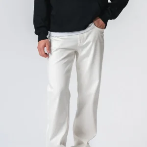 Jeans en ajustement détendu - denim blanc