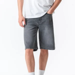 Denim Shorts Lâche - gris